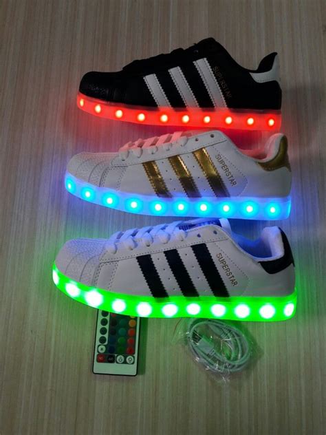 led leucht schuhe adidas|adidas Superstar LED Lights Shoes Kids .